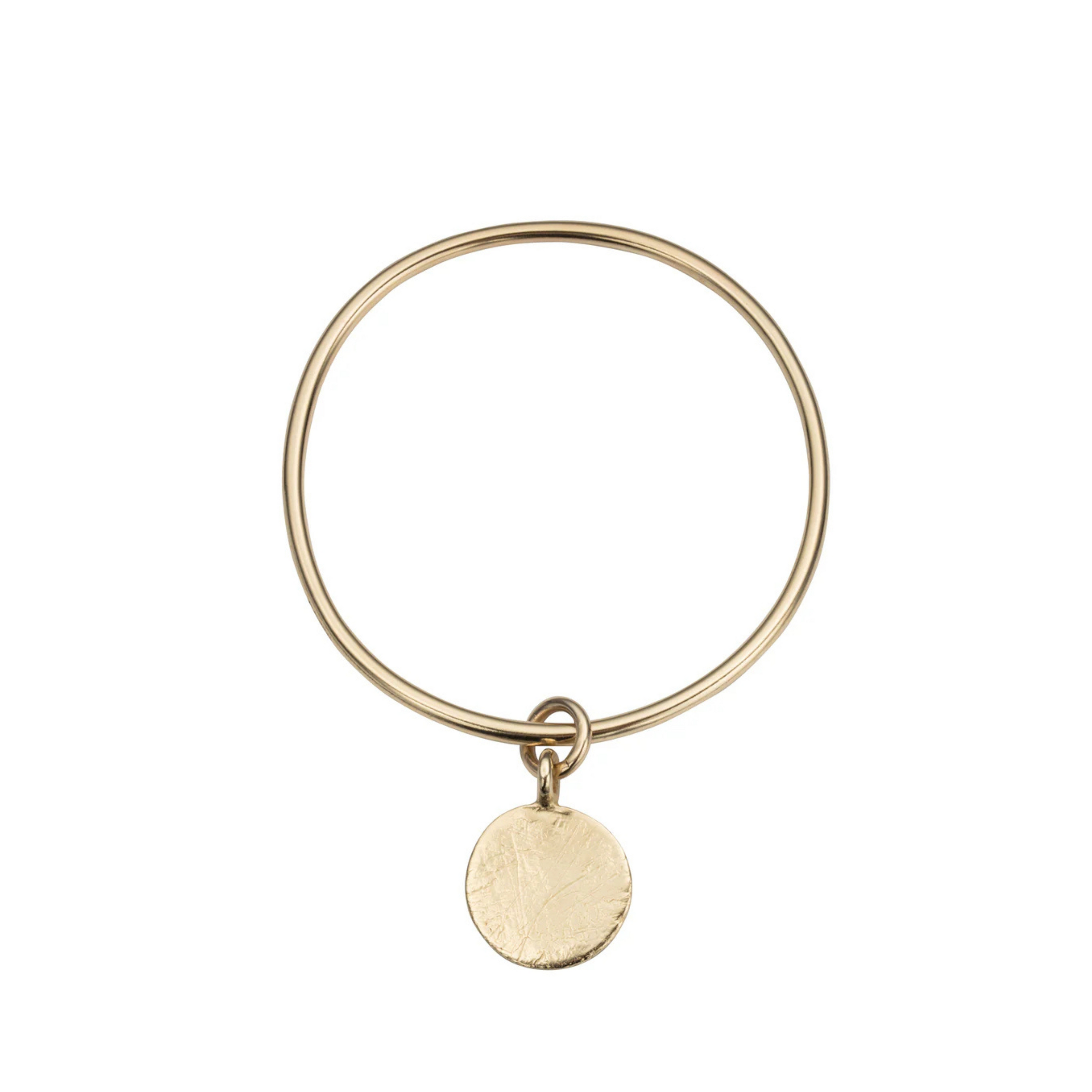 Gold Large Moon Bangle