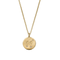 Gold Trio Diamond Midnight Moon Necklace