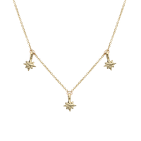 Gold Trio Baby North Star Necklace