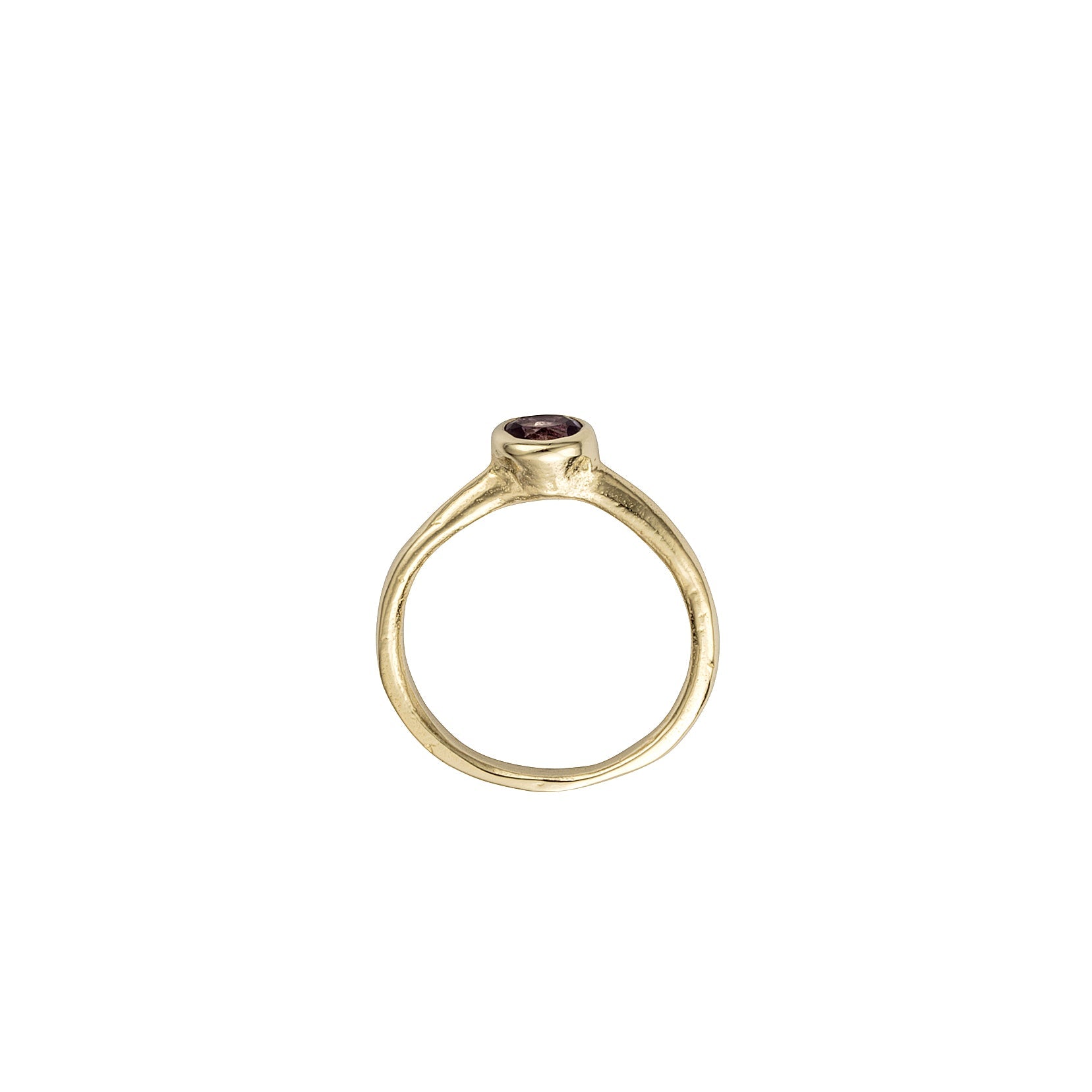 Gold Amethyst Baby Stone Ring