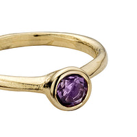 Gold Amethyst Baby Stone Ring