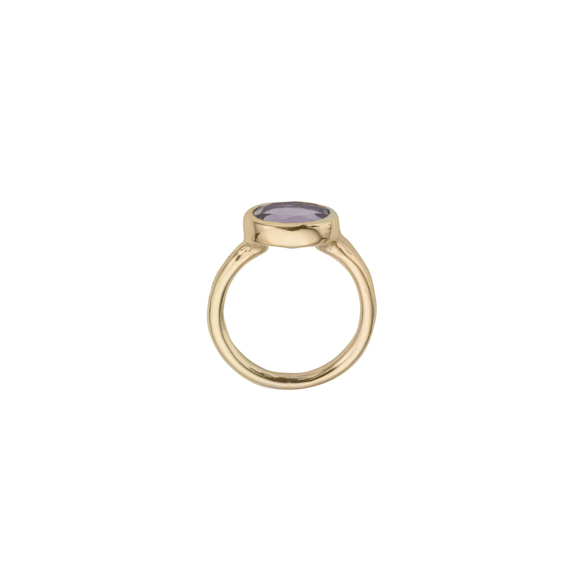 Gold Amethyst Baby Treasure Ring