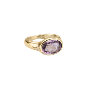 Gold Amethyst Treasure Ring