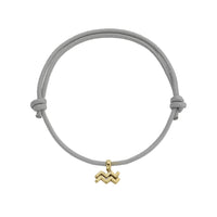 Gold Mini Aquarius Horoscope Sailing Rope