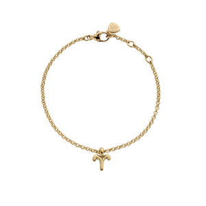 Gold Mini Aries Horoscope Chain Bracelet