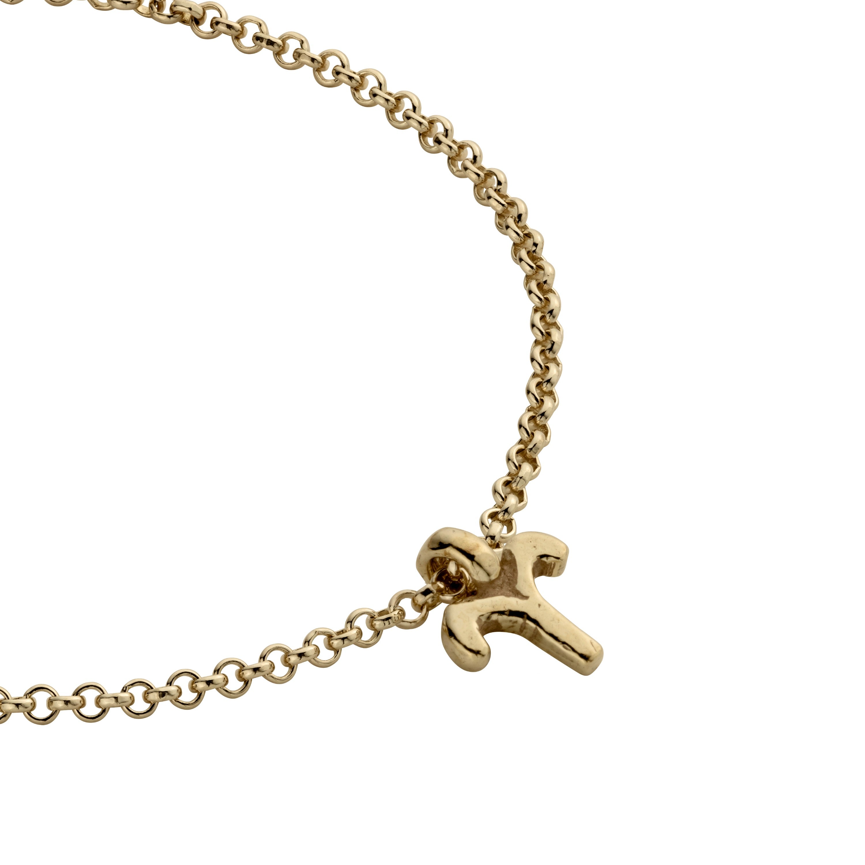 Gold Mini Aries Horoscope Chain Bracelet
