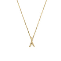 Gold Mini Alphabet Necklace