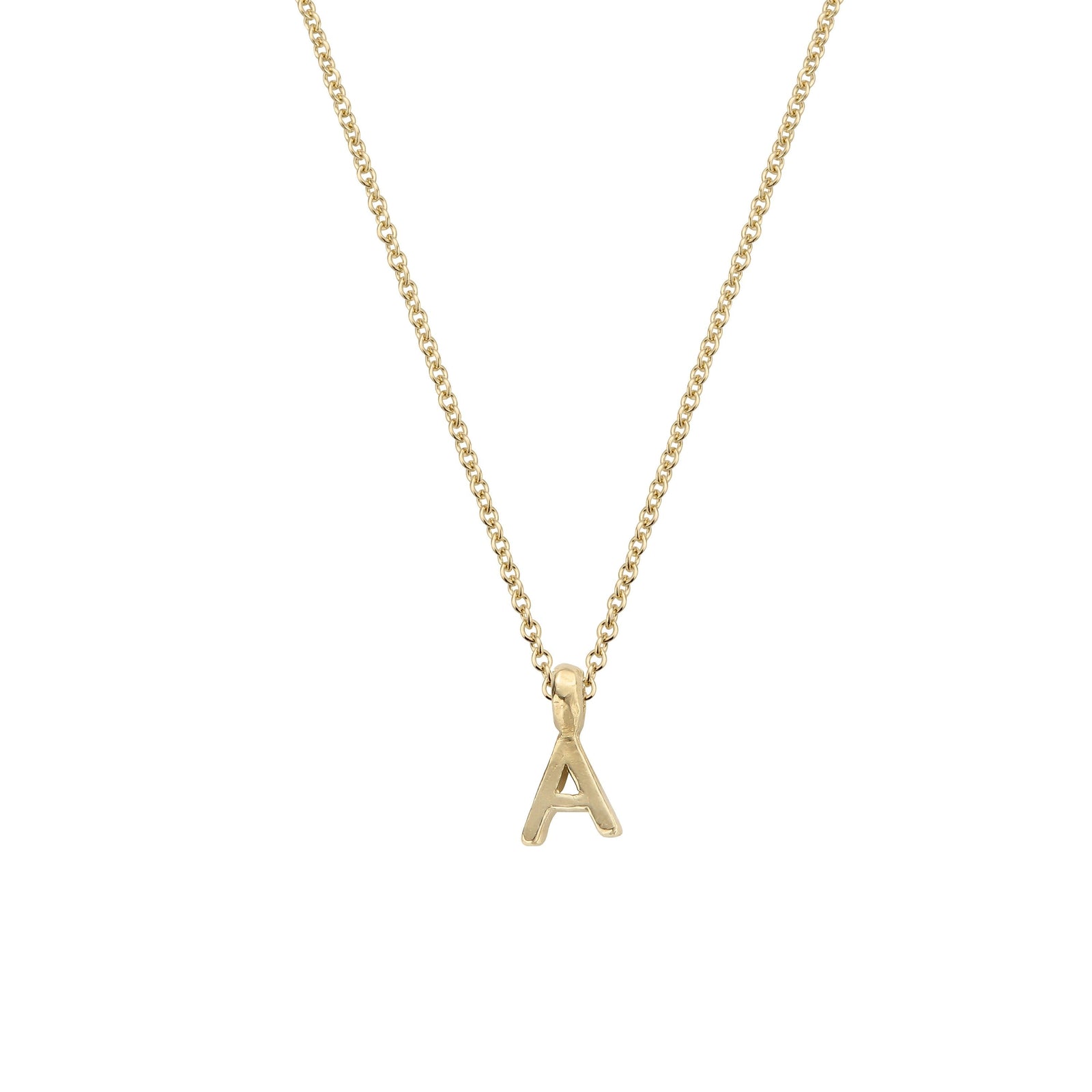 Children's Gold Mini Alphabet Necklace