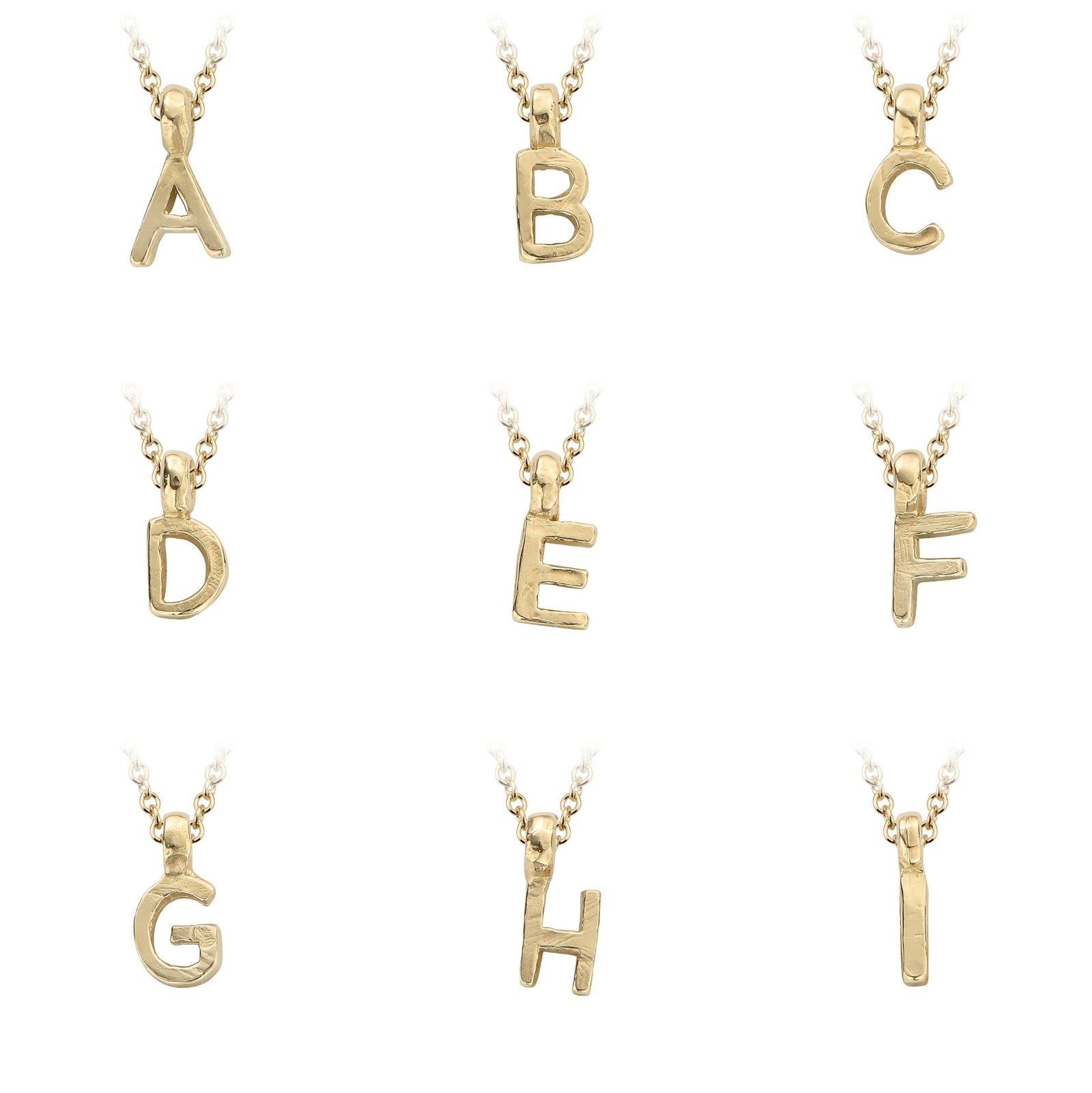Children's Gold Mini Alphabet Necklace