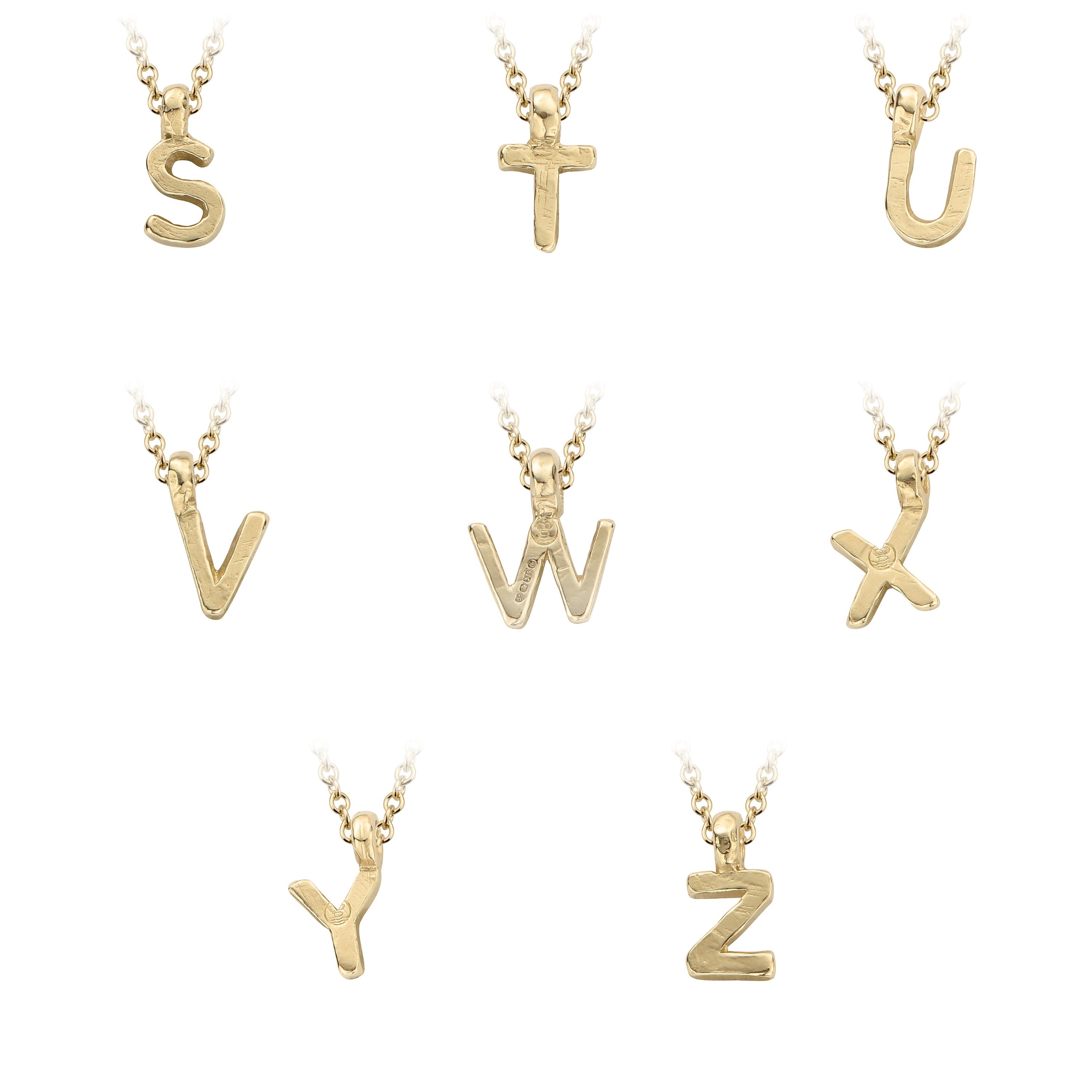 Children's Gold Mini Alphabet Necklace