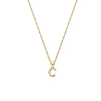 Gold Mini Alphabet Necklace