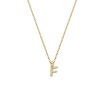 Gold Mini Alphabet Necklace