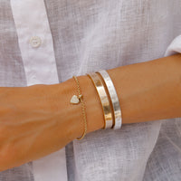 Gold Baby Heart Chain Bracelet