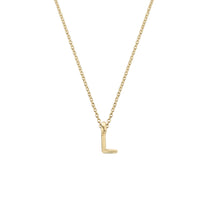 Gold Mini Alphabet Necklace