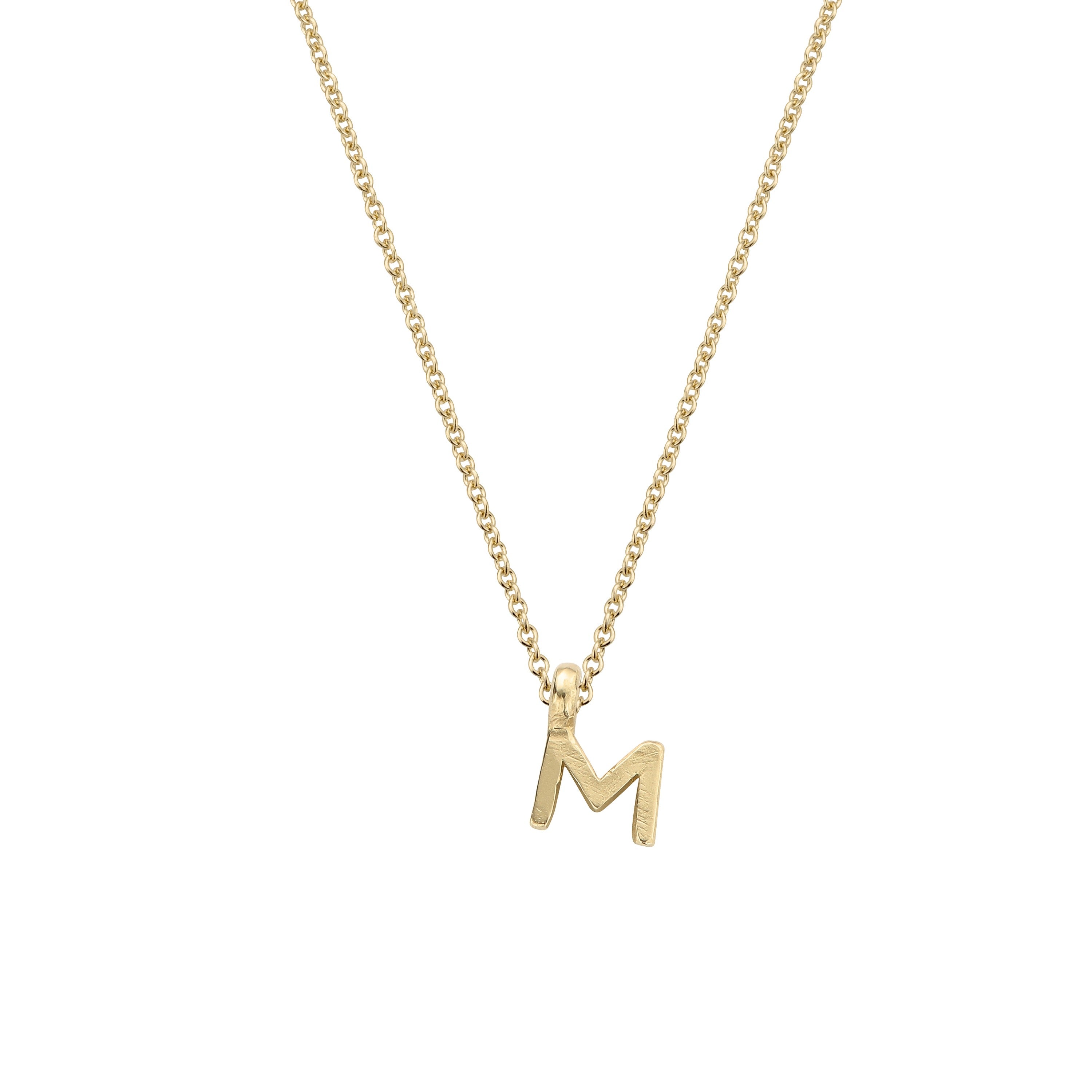 Gold Mini Alphabet Necklace