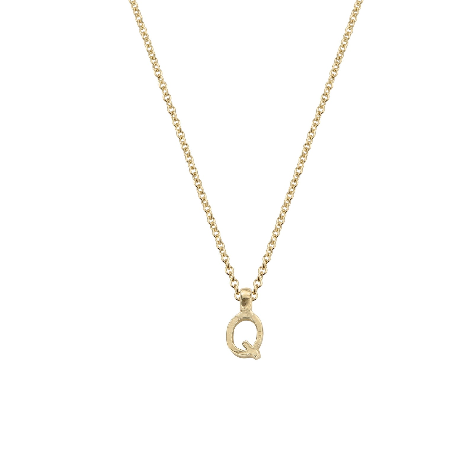 Gold Mini Alphabet Necklace
