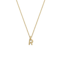 Gold Mini Alphabet Necklace