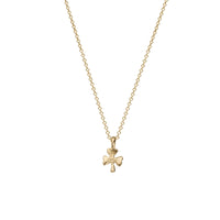 Gold Baby Shamrock Necklace