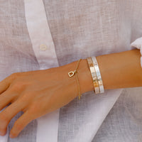 Gold Baby Stirrup Chain Bracelet