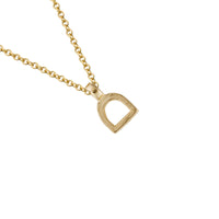 Gold Baby Stirrup Necklace