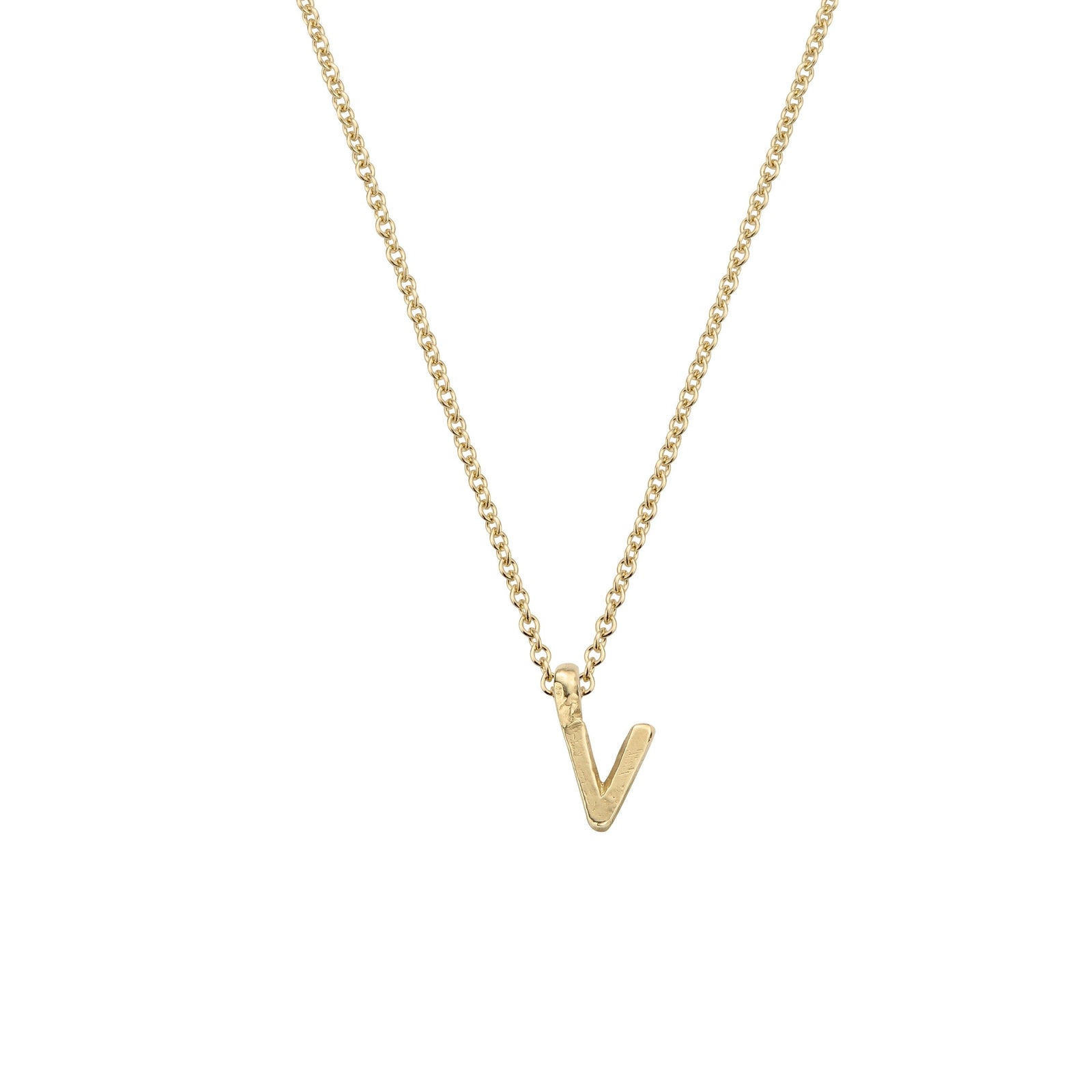 Gold Mini Alphabet Necklace