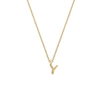 Gold Mini Alphabet Necklace