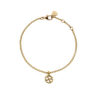 Gold Mini Cancer Horoscope Chain Bracelet