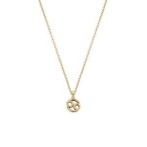 Gold Mini Cancer Horoscope Necklace