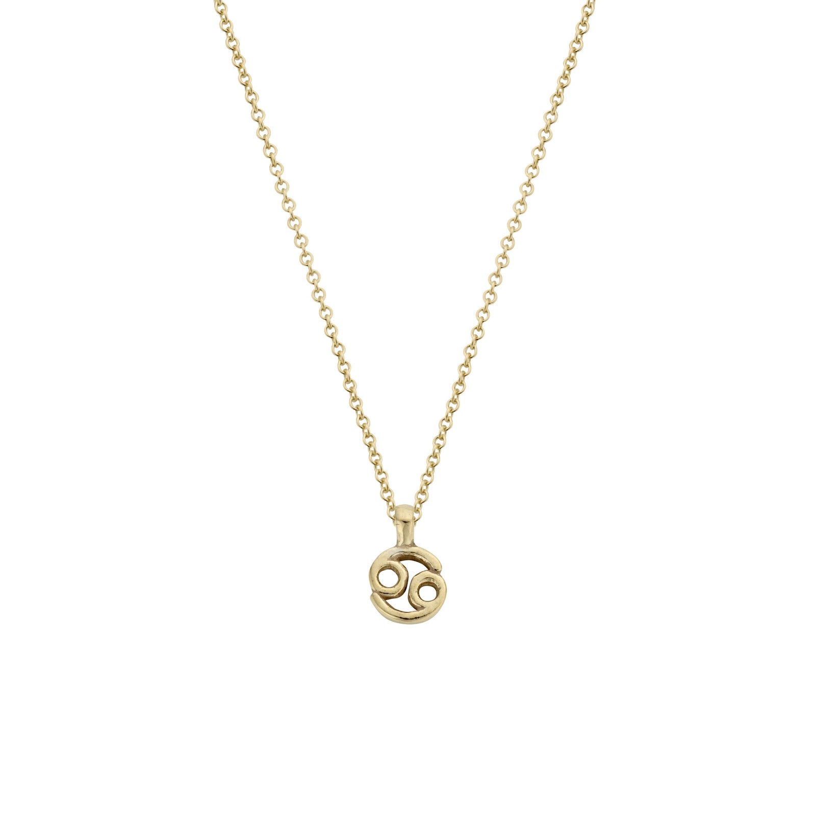 Gold Mini Cancer Horoscope Necklace