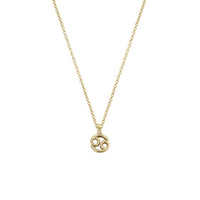 Gold Mini Cancer Horoscope Necklace