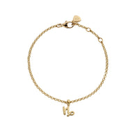 Gold Mini Capricorn Horoscope Chain Bracelet