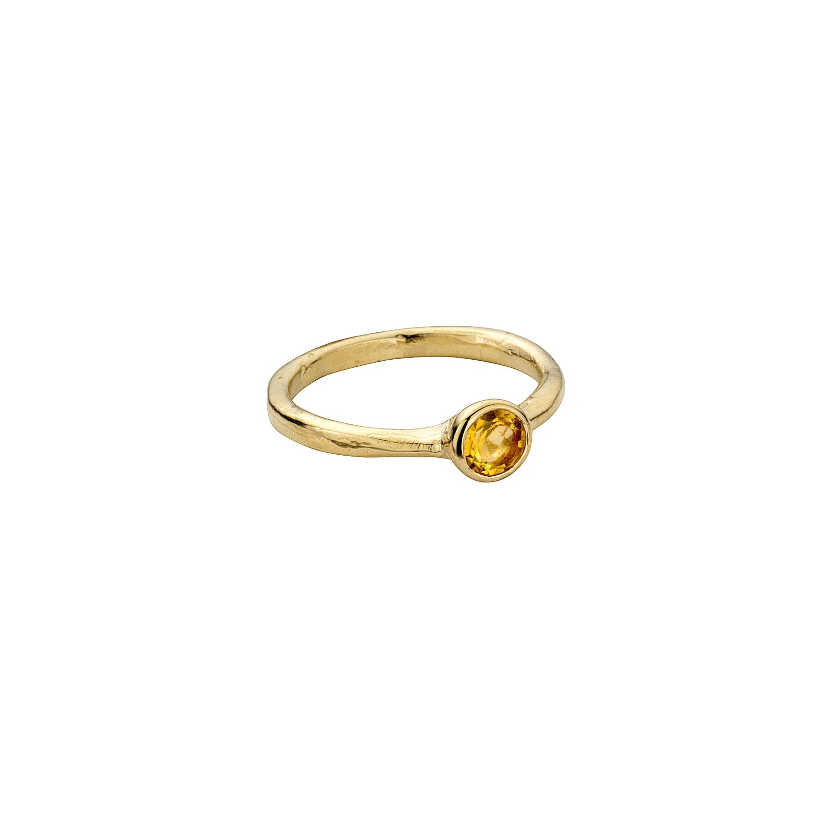 Gold Citrine Baby Stone Ring