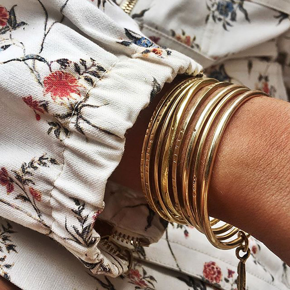 Gold Maxi Diamond Bangle