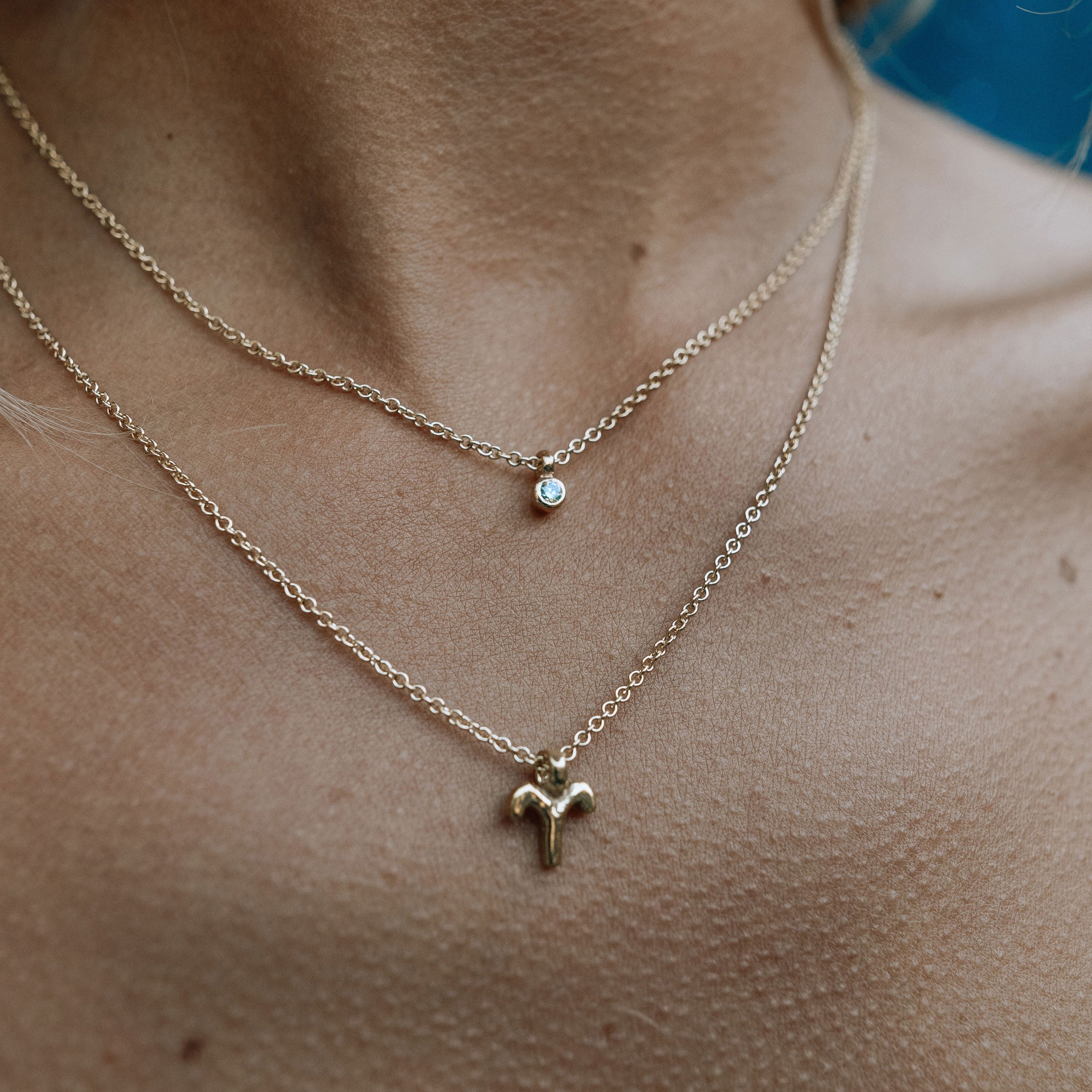 Gold Mini Diamond Necklace