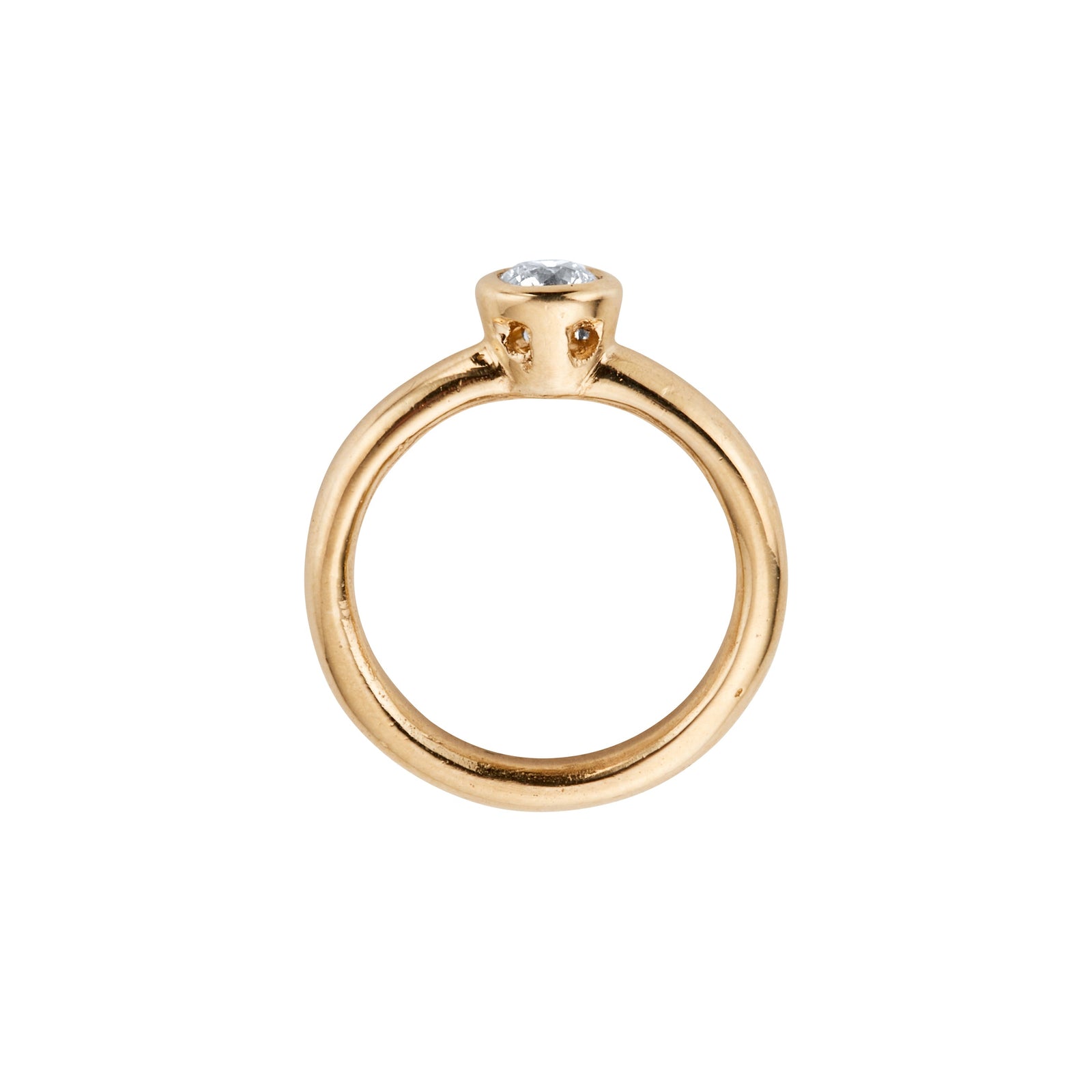 Gold Diamond Signature Engagement Ring