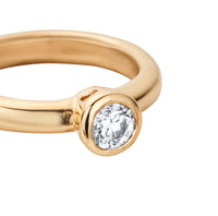 Gold Diamond Signature Engagement Ring