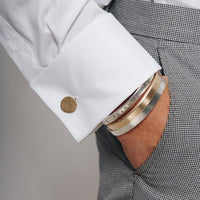 Gold Disc Cufflinks