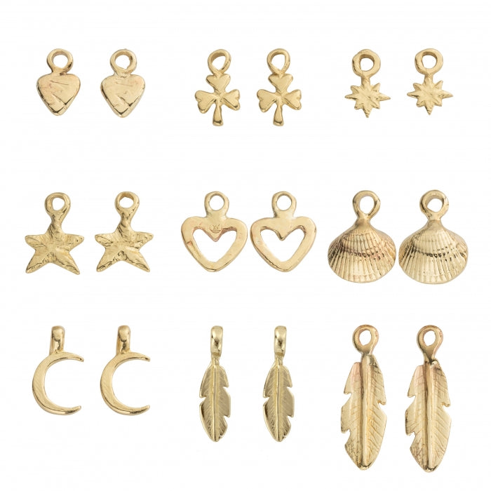 Gold Maxi Cupid Hoop Earrings