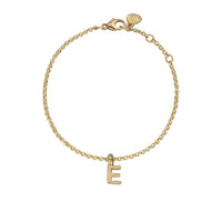 Gold Alphabet Chain Bracelet