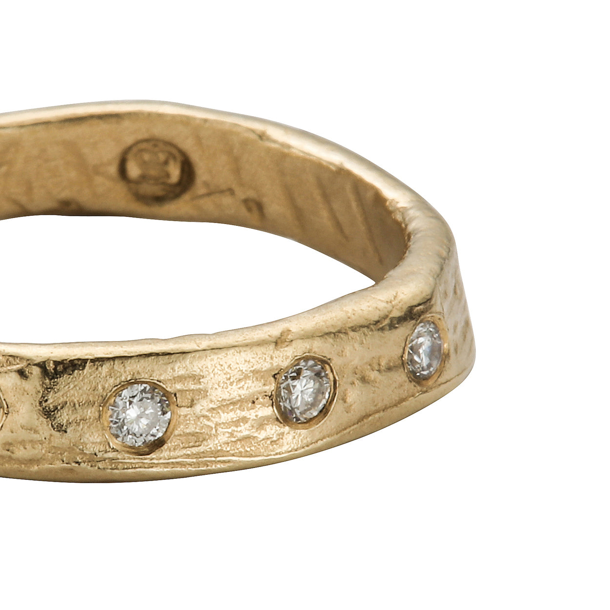 Gold 5 Diamond Midi Posey Ring