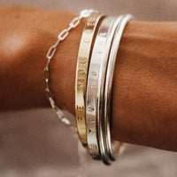 Gold Full Signature Bangle