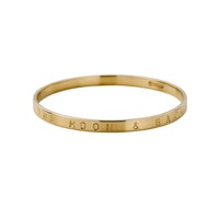 Gold Full Signature Bangle