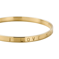 Gold Full Signature Bangle