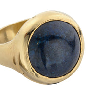 Gold Lapis Mood Ring