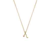 Gold Mini Leo Horoscope Necklace