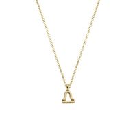 Gold Mini Libra Horoscope Necklace