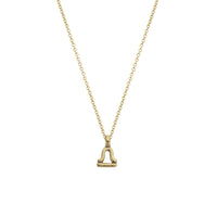 Gold Mini Libra Horoscope Necklace