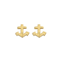 Gold Little Anchor Ear Charm Set