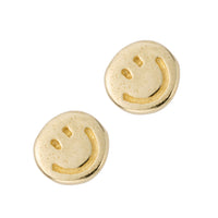 Gold Little Smiley Ear Charm Set