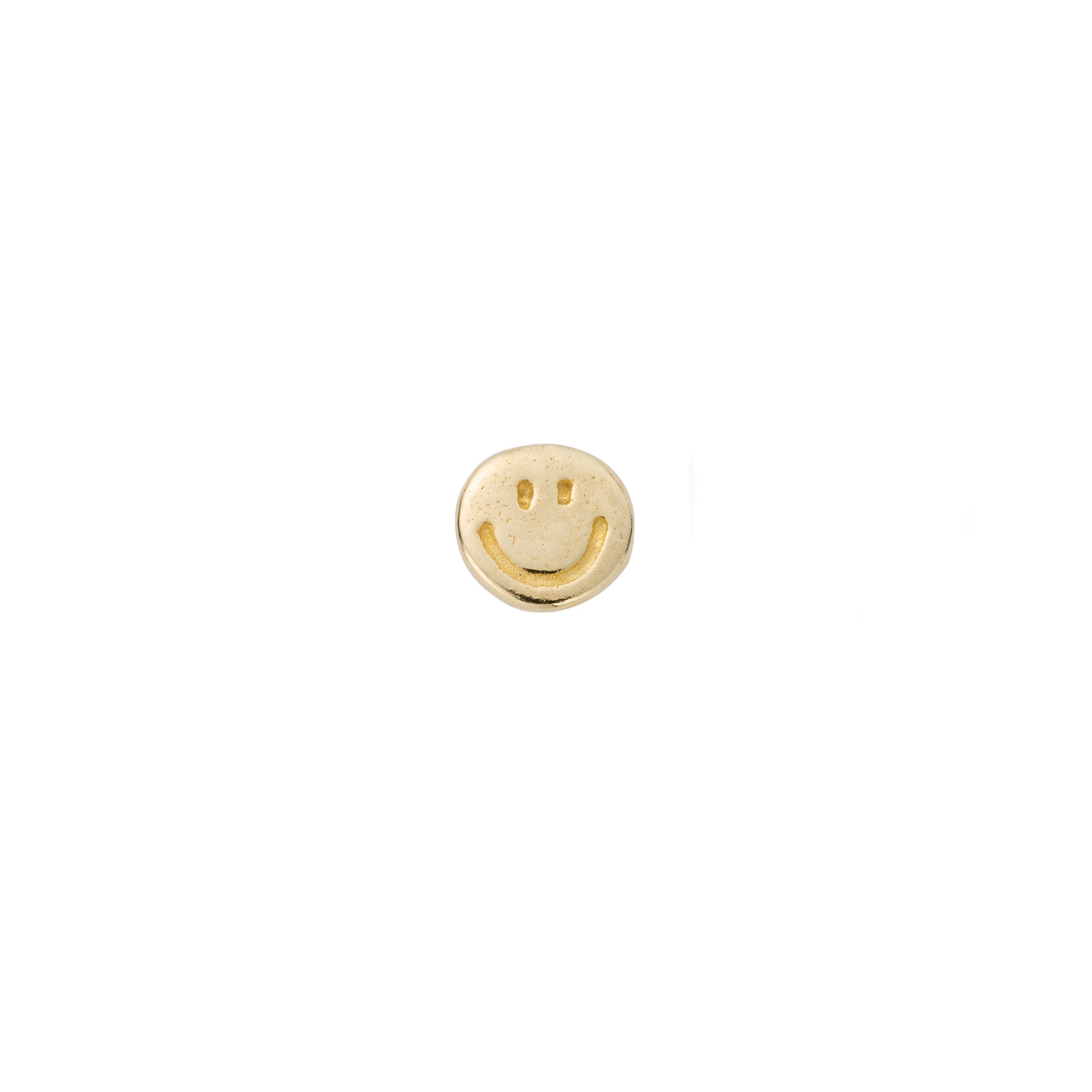 Gold Little Smiley Single Ear Charm